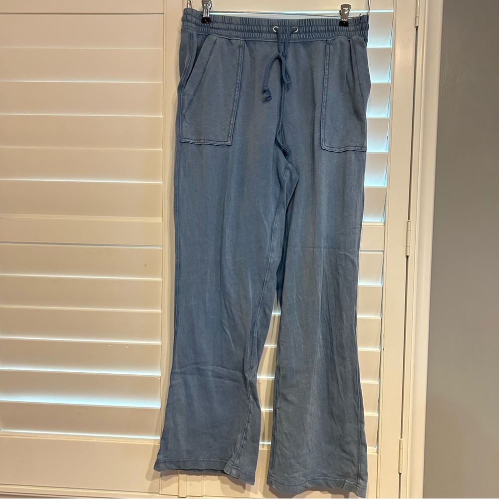 J. Crew Blue Joggers with Relaxed Fit and Elastic Waist